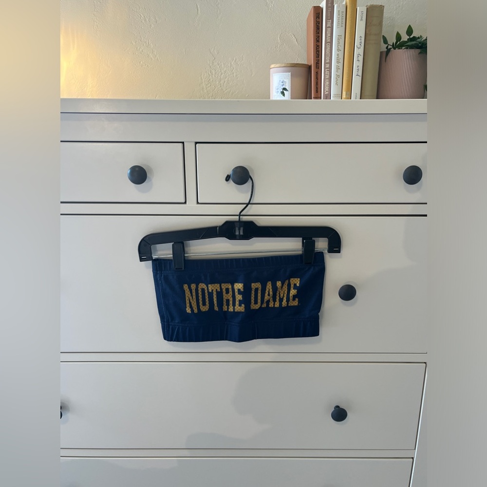 Notre Dame Bandeau crop top game day apparel